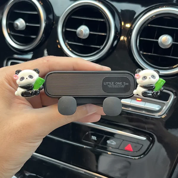 Cartoon Cute 3D Panda Car Phone Holder Accessory