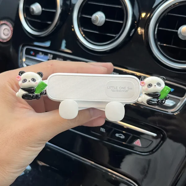 Cartoon Cute 3D Panda Car Phone Holder Accessory