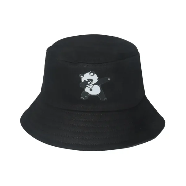 WPCTHABH0105 Cartoon Cute Hip-Hop Panda Bucket Hat Trendy Casual Style