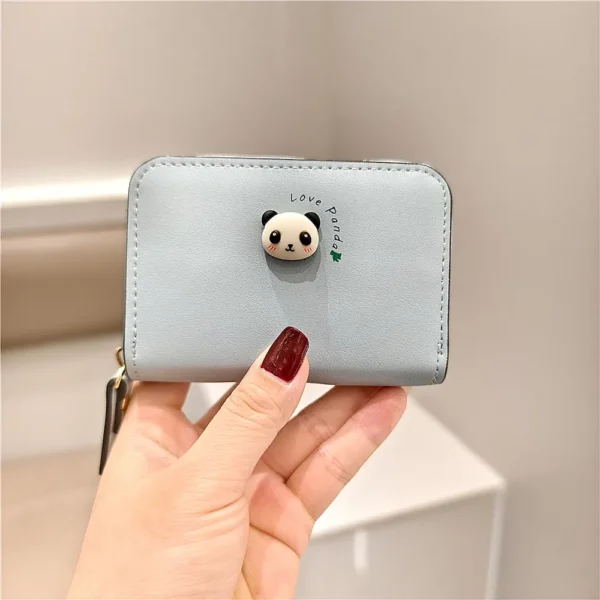 WPBGWC000189 Cartoon Cute Little Panda Multi Card Holder Wallet Coin Purse