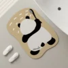 Cartoon Cute Panda Absorbent Quick-Dry Bath Mat Home Rug