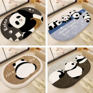 WPHHCR000080-0093-01 Cartoon Cute Panda Bathroom Non-Slip Rug Mat