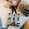 WPBGST000044-03 Cartoon Cute Panda Canvas Tote Bag Large Shoulder Bag