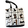 WPBGST000044-04 Cartoon Cute Panda Canvas Tote Bag Large Shoulder Bag