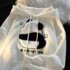 WPCTSS000299 Cartoon Cute Plush Panda Hooded Sweatshirt for Women