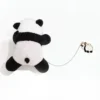 WPDCBR000143-01 Cartoon Lying Panda Plush Toy Doll Brooch Pin