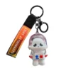 Cartoon Panda Astronaut Keychain Light-Up Feature Bag Charm