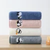 WPCTTW000153-0156-02 Cartoon Panda Coral Fleece Children's Towel