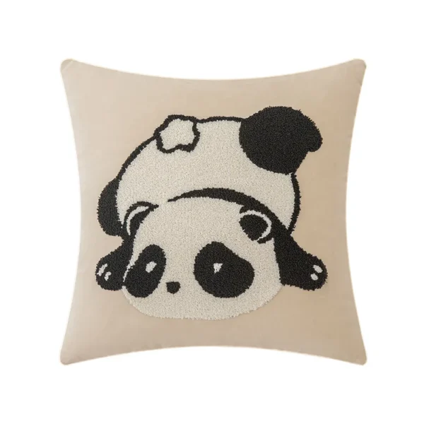 WPHHCS000013 Cartoon Panda Embroidery Decorative Throw Pillow Cushion