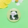 WPDCBR000194 Cartoon Panda Hua Hua Badge Pin Bag Accessory