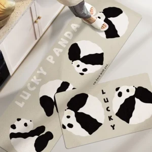 WPHHCR000136-0143-01 Cartoon Panda Kitchen Rug Non-Slip Dining Room Mat Long