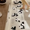WPHHCR000136-0143-02 Cartoon Panda Kitchen Rug Non-Slip Dining Room Mat Long