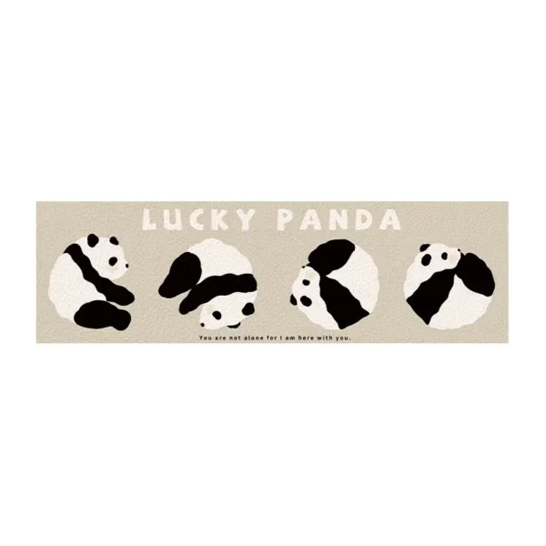 WPHHCR000142 Cartoon Panda Kitchen Rug Non-Slip Dining Room Mat Long