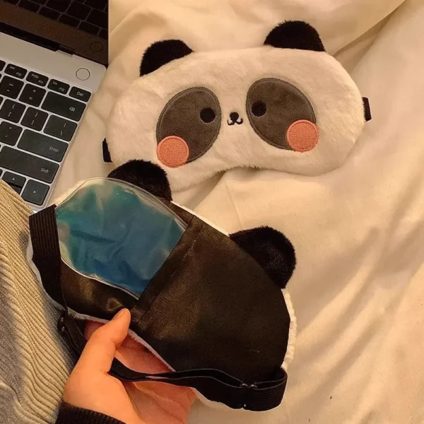 WPLSEM000247-03 Cartoon Panda Light-Blocking Eye Mask