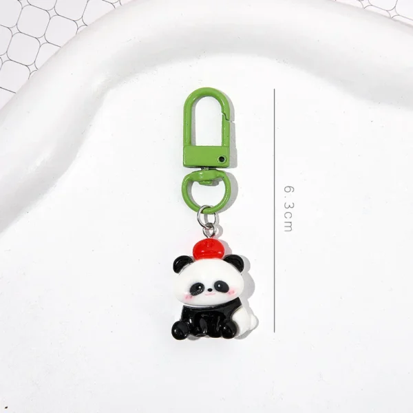 WPDCCM000105 Cartoon Panda Mini Keychain Cute Backpack Charm Accessory