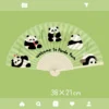 Cartoon Panda Pattern Folding Fan Chinese Style Bamboo Fan