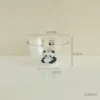 WPHHTW000207 Cartoon Panda Pattern Glass Bowl Multi-Size Fruit Dessert Bowl