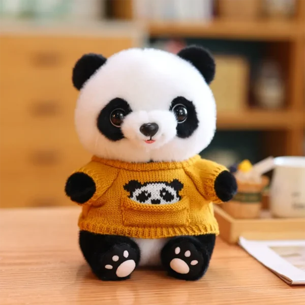 WPDTPT000192 Cartoon Panda Plush Doll Cute Realistic Toy Gift