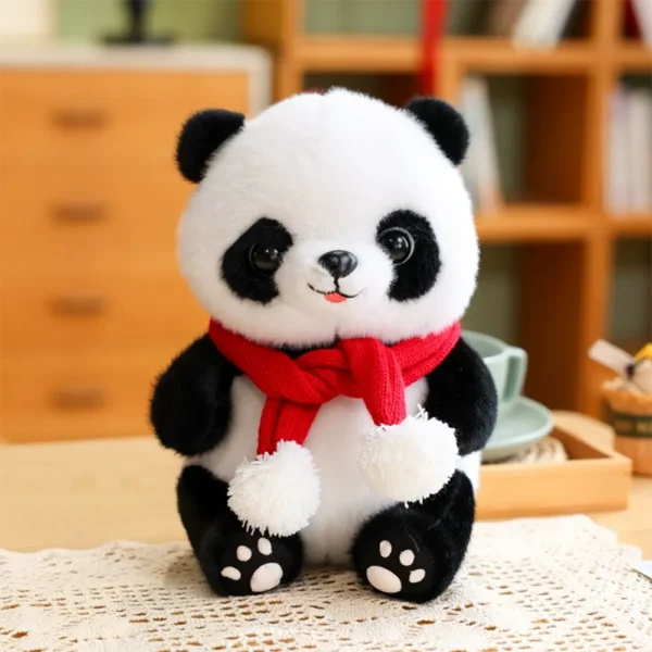 WPDTPT000196 Cartoon Panda Plush Doll Cute Realistic Toy Gift