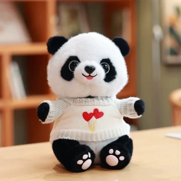 WPDTPT000197 Cartoon Panda Plush Doll Cute Realistic Toy Gift