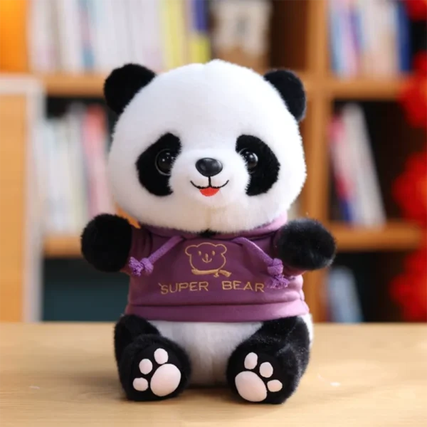WPDTPT000198 Cartoon Panda Plush Doll Cute Realistic Toy Gift