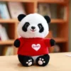 WPDTPT000201 Cartoon Panda Plush Doll Cute Realistic Toy Gift