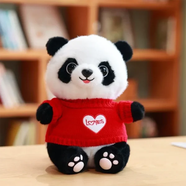 WPDTPT000201 Cartoon Panda Plush Doll Cute Realistic Toy Gift