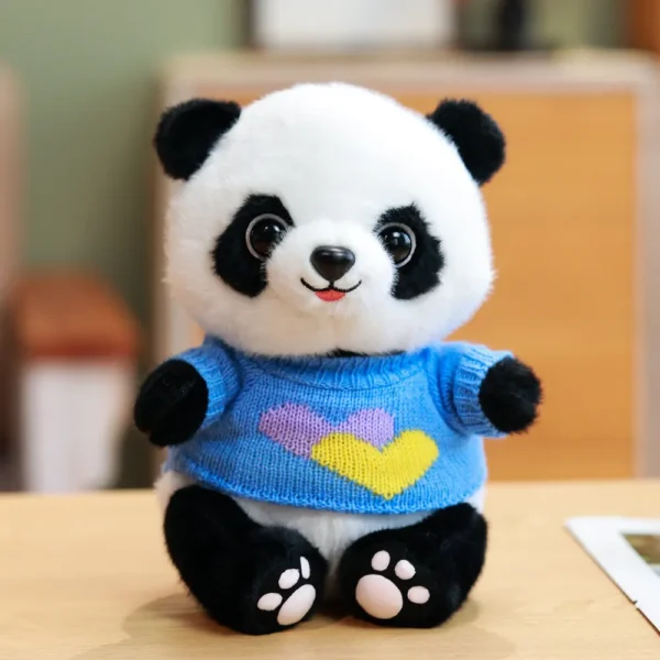 WPDTPT000118 Cartoon Panda Plush Doll Cute Realistic Toy Gift