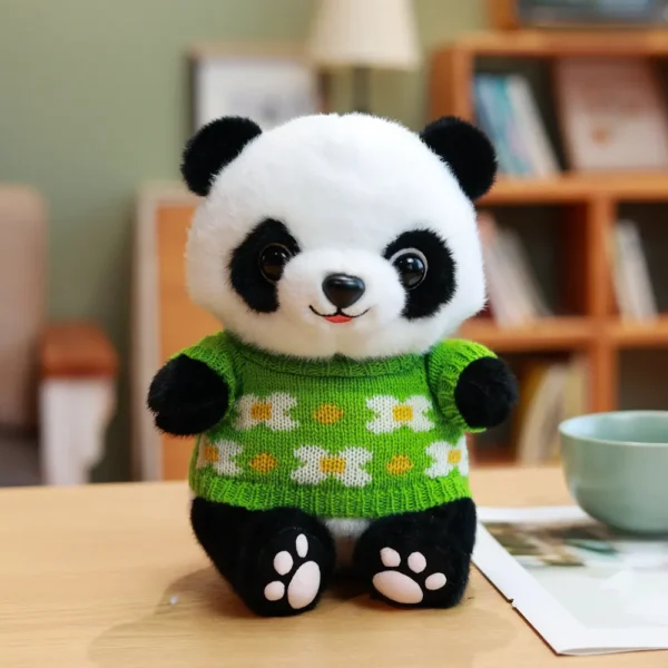 WPDTPT000115 Cartoon Panda Plush Doll Cute Realistic Toy Gift