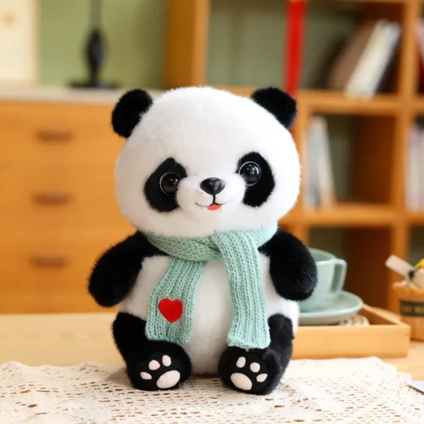 WPDTPT000124 Cartoon Panda Plush Doll Cute Realistic Toy Gift