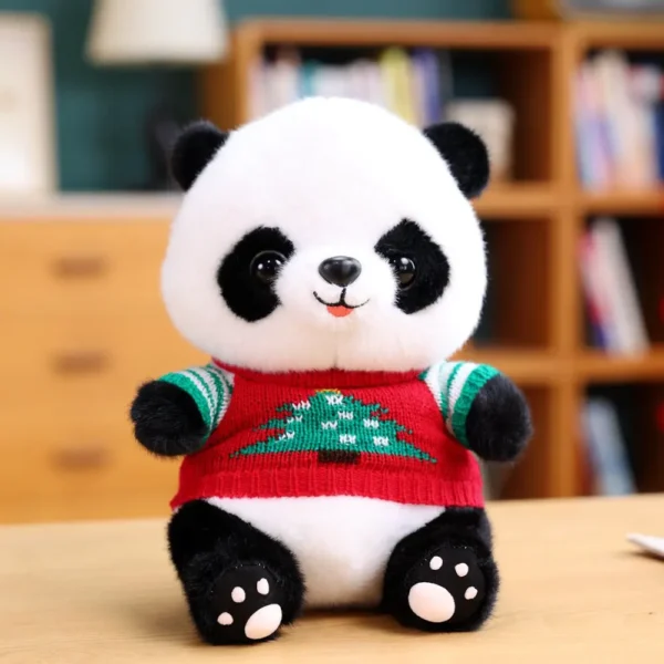 WPDTPT000116 Cartoon Panda Plush Doll Cute Realistic Toy Gift