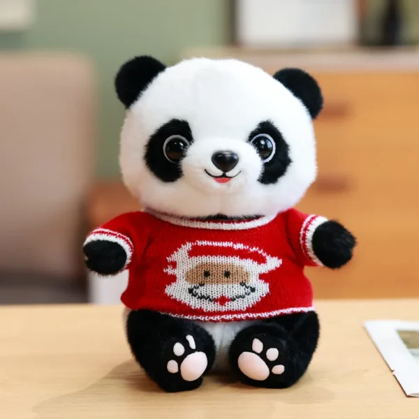 WPDTPT000120 Cartoon Panda Plush Doll Cute Realistic Toy Gift