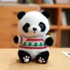 WPDTPT000119 Cartoon Panda Plush Doll Cute Realistic Toy Gift