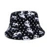 WPCTHABH0127 Cartoon Panda Printed Hat Fashion Reversible Bucket Hat
