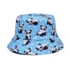 WPCTHABH0126 Cartoon Panda Printed Hat Fashion Reversible Bucket Hat