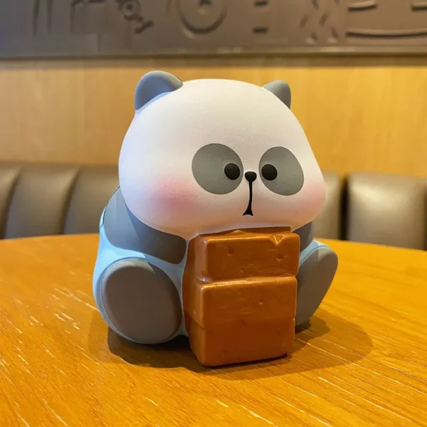 WPDTOM000063 Cartoon Panda Squeeze Stress Relief Toy Desktop Decor Figurine
