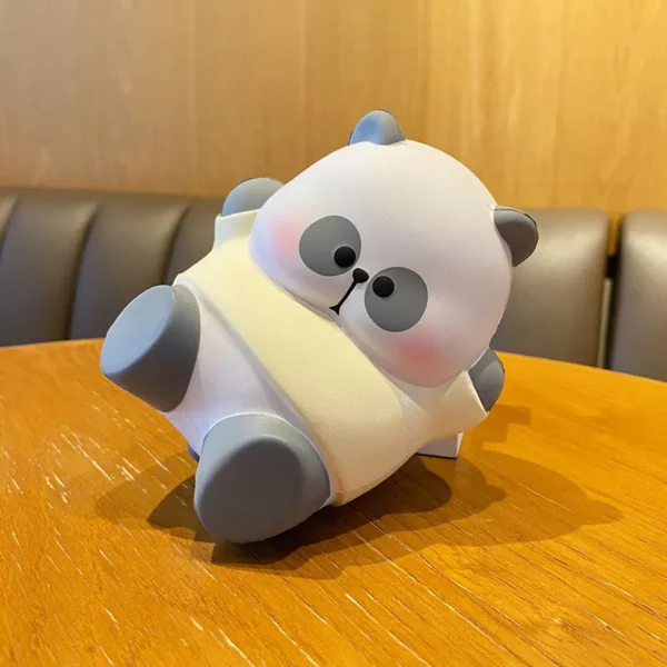 WPDTOM000065 Cartoon Panda Squeeze Stress Relief Toy Desktop Decor Figurine