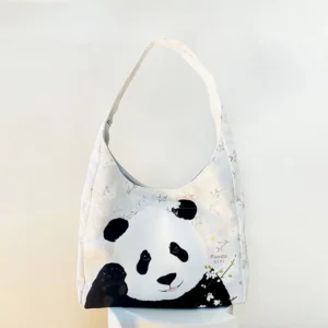 WPBGST000034-01 Cartoon Panda Tote Bag Unique Large Capacity Shoulder Bag