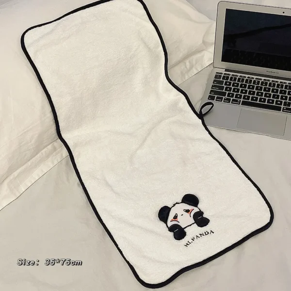 WPCTTW000177 Cartoon Panda Towel Bath Towel Quick-Dry Hair Cap Set