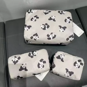 WPBGHB000210-0213-01 Cartoon Panda Trendy Clutch Handbag Coin Purse Makeup Bag