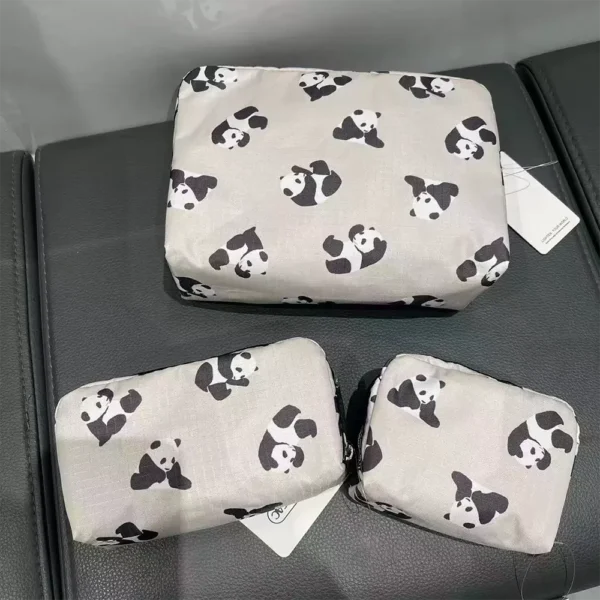 WPBGHB000210-0213-01 Cartoon Panda Trendy Clutch Handbag Coin Purse Makeup Bag