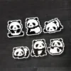 Cartoon Pixel Panda Reflective Car Sticker Personalized Decal
