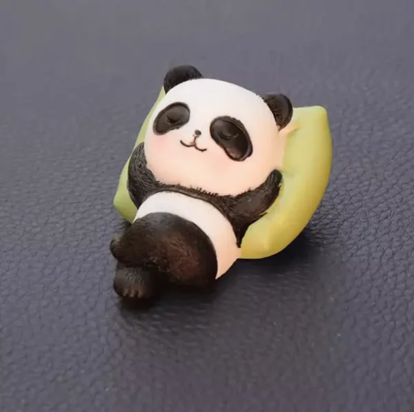 WPDTOM000074-01 Casual Sleeping Cute Panda Car Interior Decoration Doll Ornament