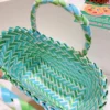 WPBGWB000154-0155-01 Charming Cute Panda Hua Hua Creative Woven Basket Handbag