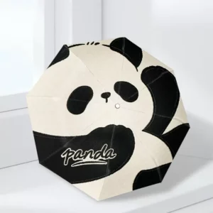 WPLSUB000276-01 Charming Cute Panda UV-Proof Portable Foldable Umbrella