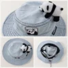 WPCTHABH0102-0104-03 Children's Bucket Hat Cartoon Hi Panda Sun Protection Hat
