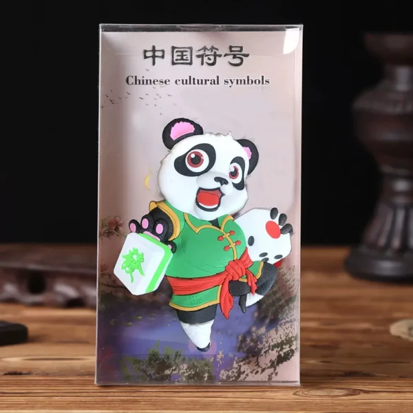 WPDCFM000041 Chinese Culture Symbol Panda Fridge Magnet Home Decor