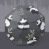 WPLSUB000278-0279-01 Chinese Painting Panda Fu Bao Folding Umbrella for Sun and Rain