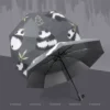 WPLSUB000278-0279-02 Chinese Painting Panda Fu Bao Folding Umbrella for Sun and Rain