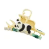 WPDCHA000217-03 Panda Bamboo Hair Clip Vintage Hair Accessory